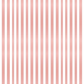 Salmon Pink & White Stripes