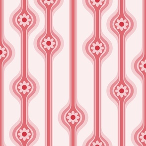 Lovely Daisy Stripes (24") - pink (ST2023LDS)