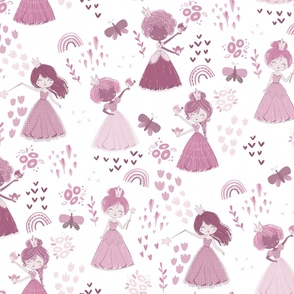 Little Princess White Neutral Pink