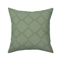 Hand drawn diagonal diamond shapes in light green and green