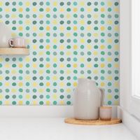 Color Dots - grey, teal, yellow