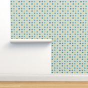 Color Dots - grey, teal, yellow