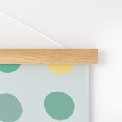 Color Dots - grey, teal, yellow