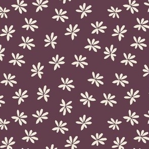 Dainty Daisy Flower - Eggplant Purple