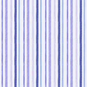 Watercolor Stripes Blues