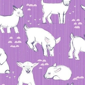 Baby Goats 23 M+M Lavender Large by Friztin