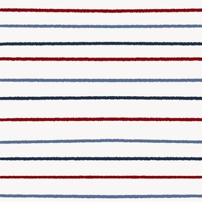 Blue_ Red_ and Navy Stripes on White