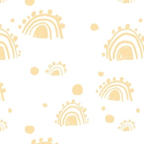Simple Yellow Sun Pattern