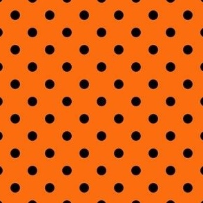 Xavier Dot - Black on Orange