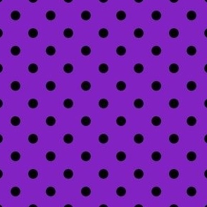 Xavier Dot - Black on Purple