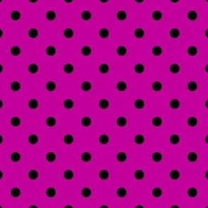 Xavier Dot - Black on Fuchsia