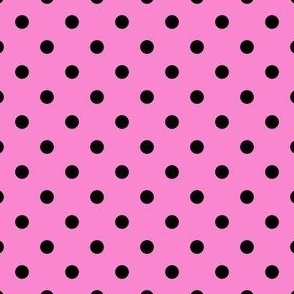Xavier Dot - Black on Pink