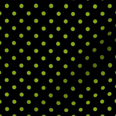 Xavier Dot - Lime on Black
