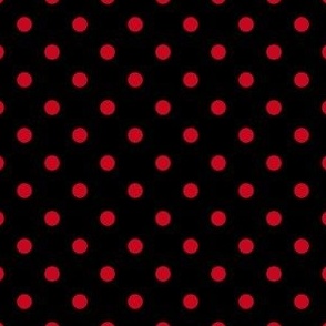 Xavier Dot - Red on Black