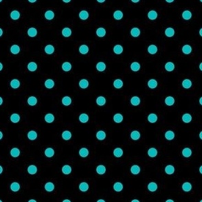 Xavier Dot - Turquoise on Black