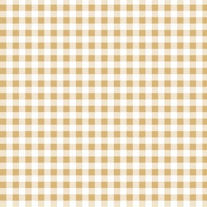 gingham honey and white | small