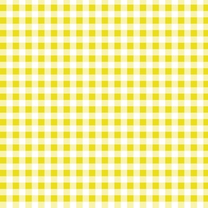 gingham lemon lime and white | small