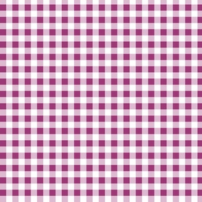 gingham berry and white | small