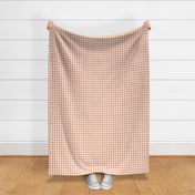 gingham peach and white | small