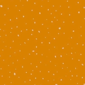 Tiny little messy dots - orange and blush HEXcd862a