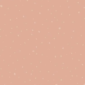 Tiny little messy dots - White and blush HEXd7af9a