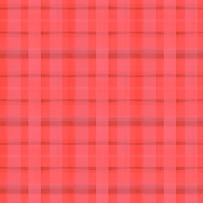 Pink and Orange Checks - Perfect Picnic Fabric