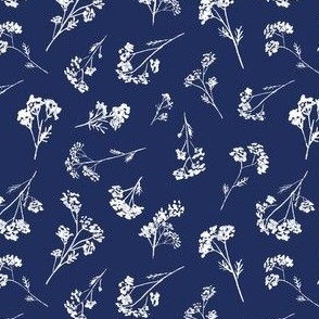 butterweed floral on navy
