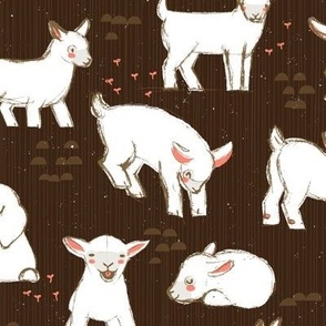 Baby Goats 23 M+M Chocolate Large by Friztin