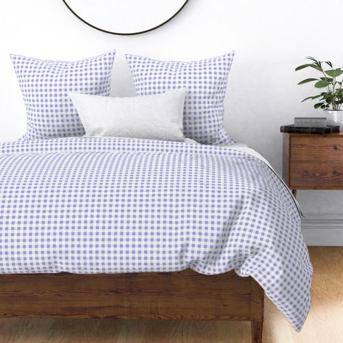 gingham lilac and white | small