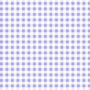 gingham lilac and white | small