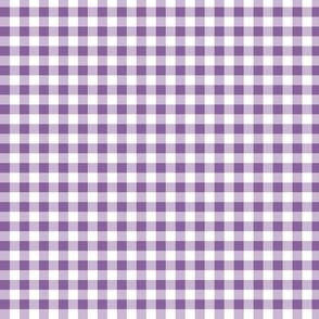 gingham orchid and white | small