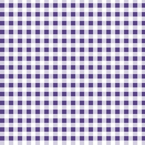 gingham ultra violet and white | small