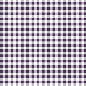 gingham plum and white | small