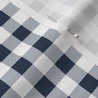 gingham navy and white | small
