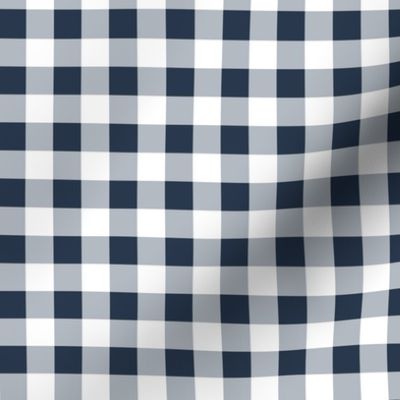 gingham navy and white | small