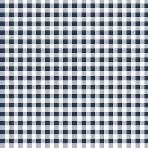 gingham navy and white | small