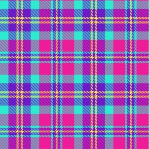 Purple Yellow Plaid Fabric, Wallpaper and Home Decor | Spoonflower