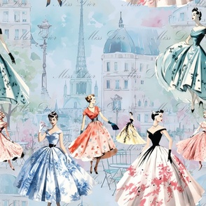 En Vogue - Miss Dior - Blue Paris Wallpaper 