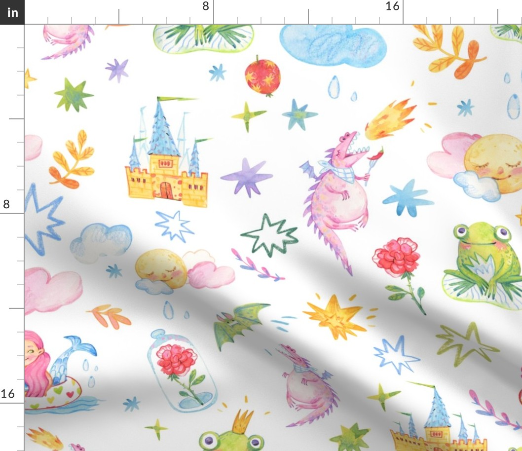 Enchanted fairy tale - a whimsical pattern for the yong dreamer