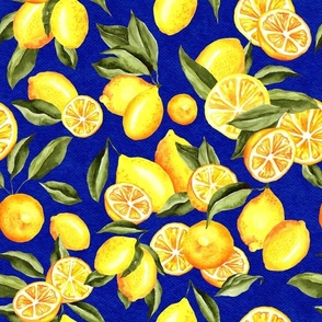 Blue Azulejo Lemons