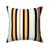 Stripes in Black Orange and Taupe (Medium)