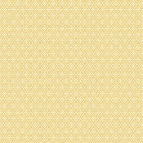 4" Diamond Floral Trellis in Gold n Butter Yellow by Audrey Jeanne