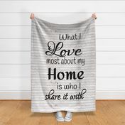 Love at Home 2 yard Minky Print