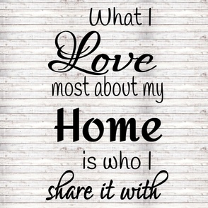 Love at Home 2 yard Minky Print