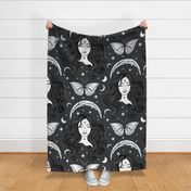 Magic Woman Under the Moon  Gothic Style Big Size