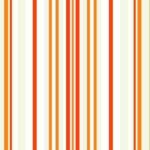 Stripes in Shades of Orange and Cream (Medium)