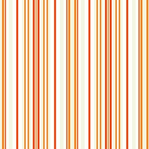 Stripes in Shades of Orange and Cream (Small)