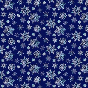 Snowflakes dark blue_small
