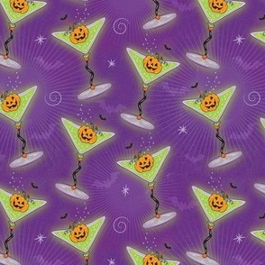 Dancing Halloween Pumpkin Martini