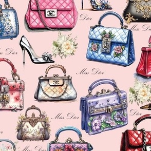 Luxe Trésor – Miss Dior -Pink Wallpaper 